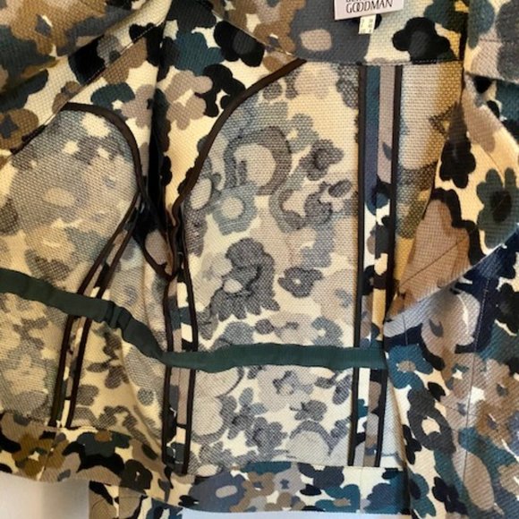 Akris Punto Green Shades of Flower Blazer Jacket. - Picture 4 of 5